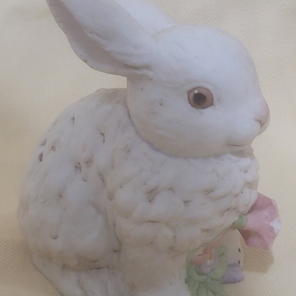 Vintage Enesco Ceramic Musical Bunny Rabbit - Picture 2 of 9